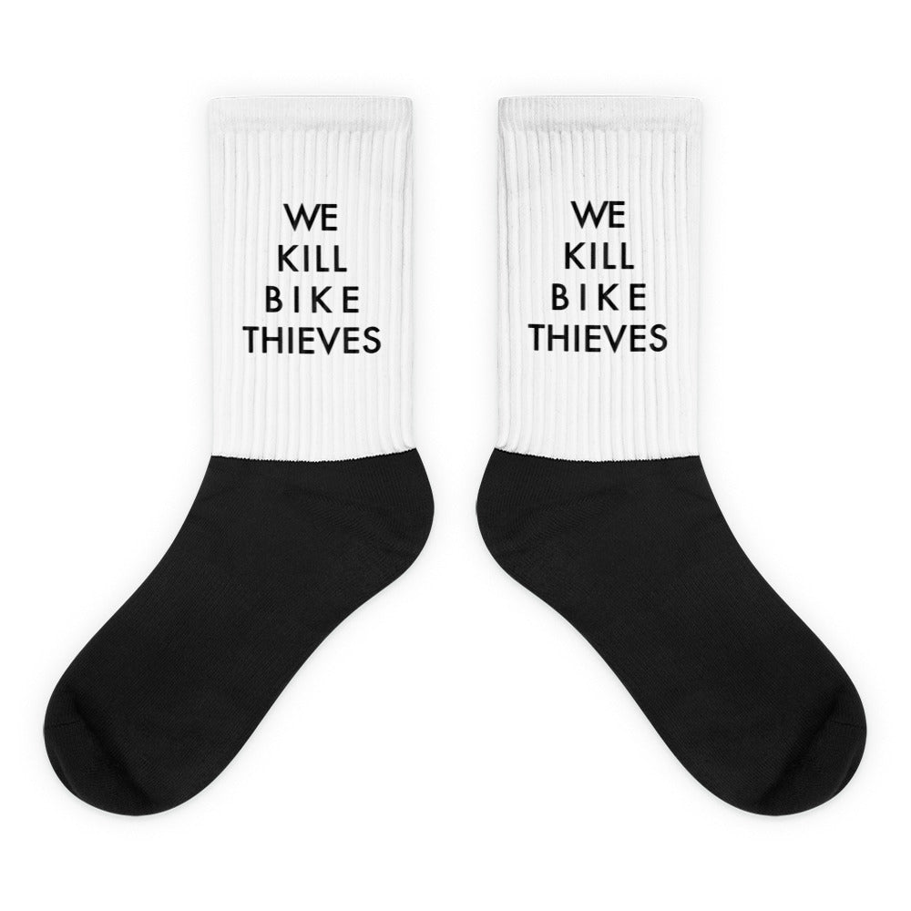 We Kill Bike Thieves Socks