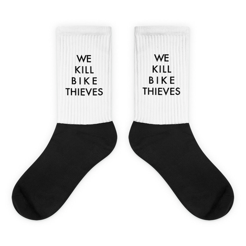 We Kill Bike Thieves Socks